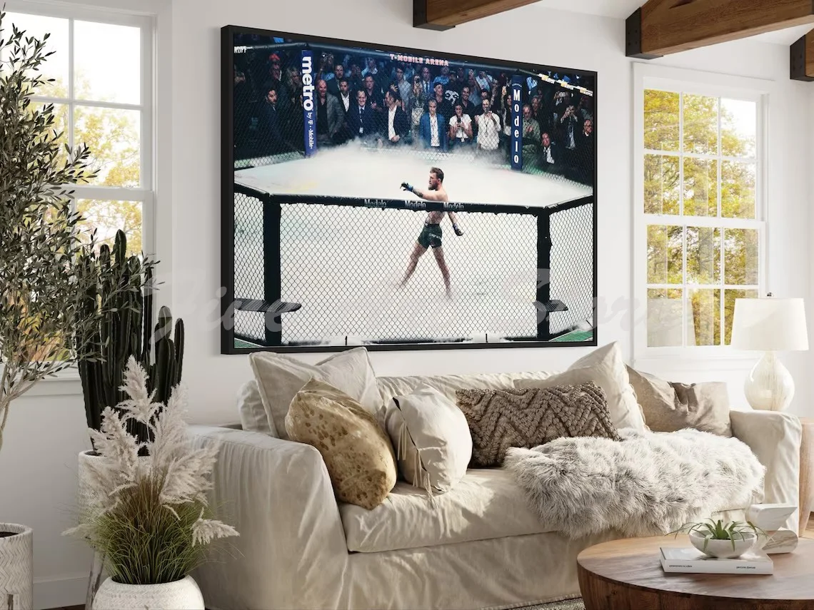 بوكسر بطل كونور ماكجريجور من القماش صور فنية جدارية لألعاب كمال الأجسام واللياقة البدنية والرياضة للرجال صور لغرف الصالة الرياضية في المنزل #2