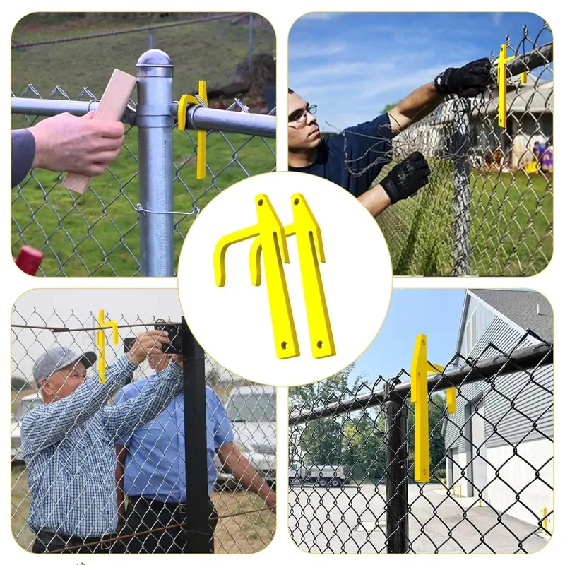 

【LAST CHANCE】Chain Link Fence Tool Set - Metal Fence Banana Clip Stretcher And Chain Tensioner