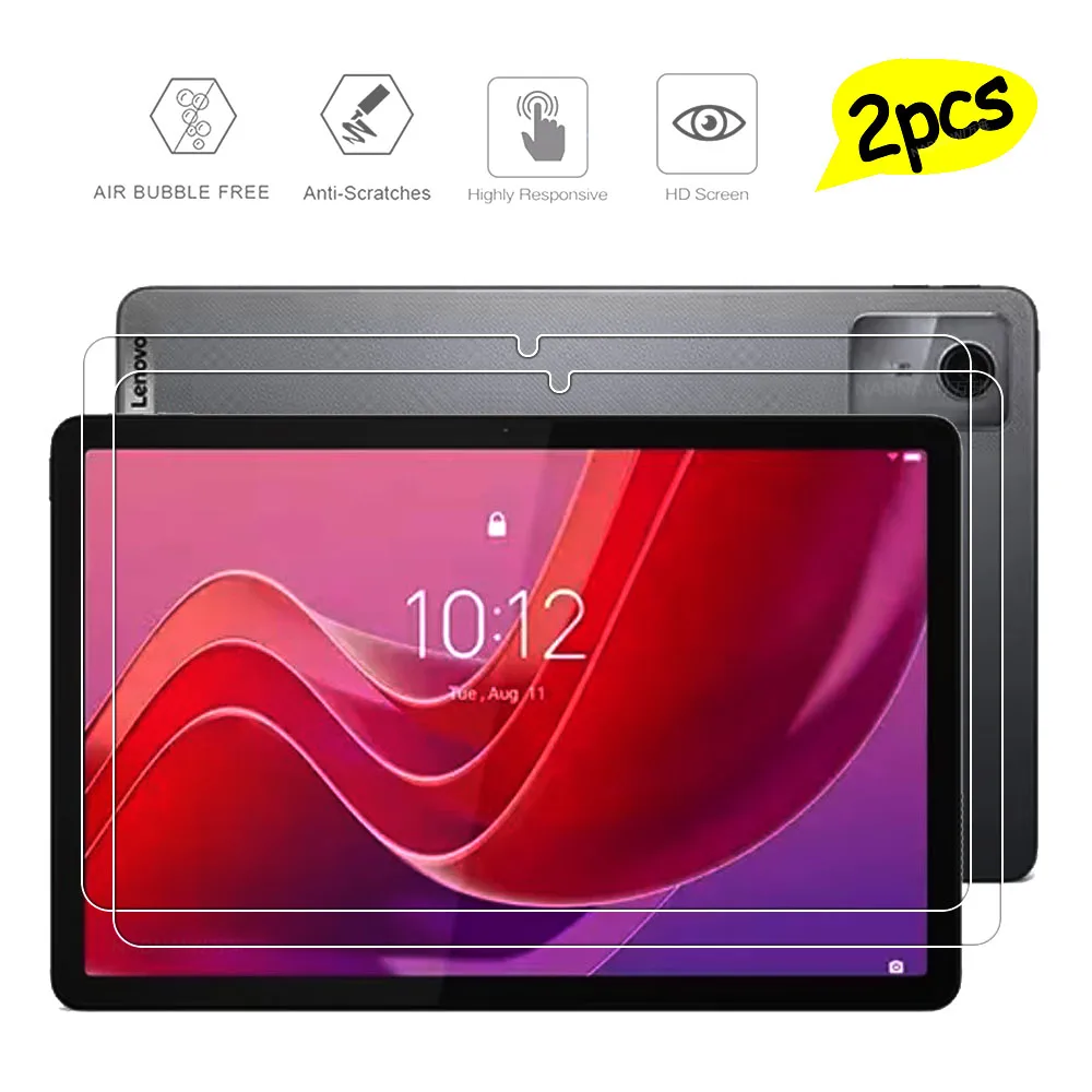 

2 Pieces HD Scratch Proof Screen Protector Tempered Glass For Lenovo Tab K11 (Enhanced Edition) 11 2024 Tablet Protective Film