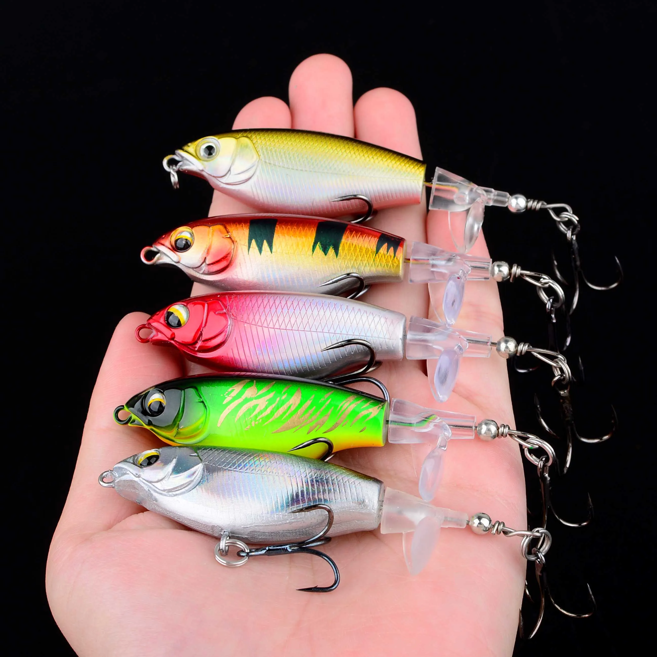 Whopper Popper Chopp – Swimbait de superficie con anzuelo 5X fuerte - imagen 2