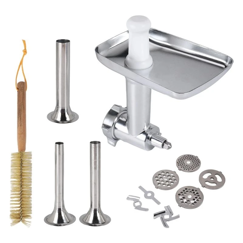 A56T-1 Set Metal Food Grinder Attachment For Kitchenaid Stand Mixers, Meat Grinder Attachment Included