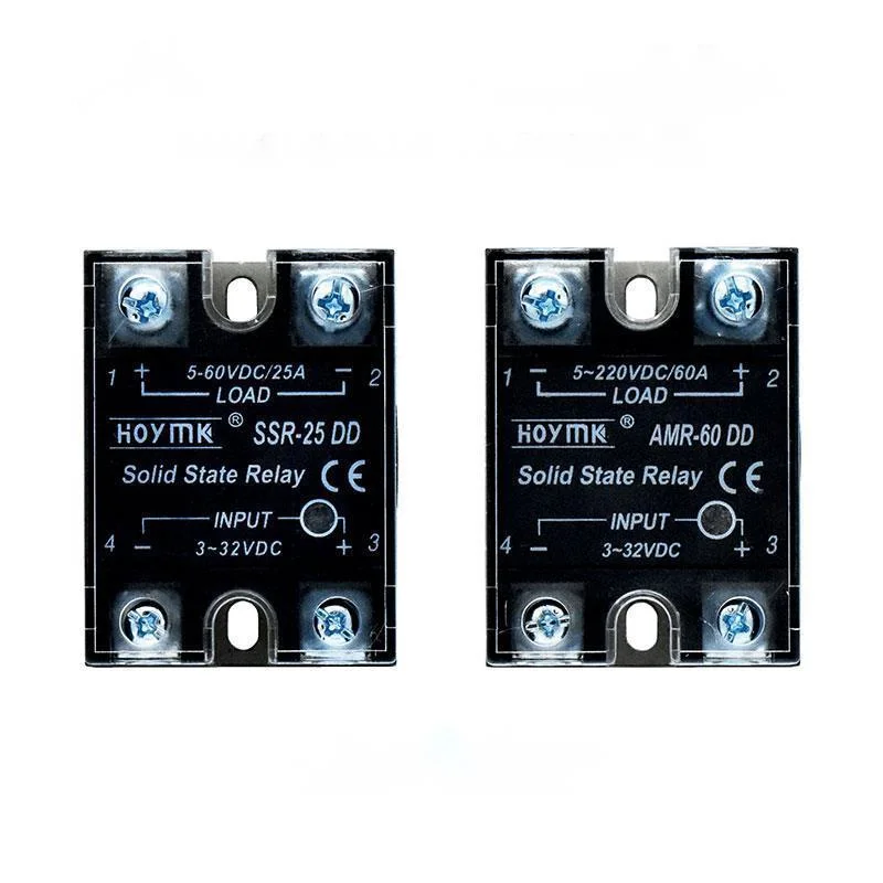 1PCS Single-phase DC Controlled DC 5-60VDC SSR-10/25/40/50/60/80A/DD AMR-10/25/40/50/60/80A/DD Solid-state Relay 5-220VDC