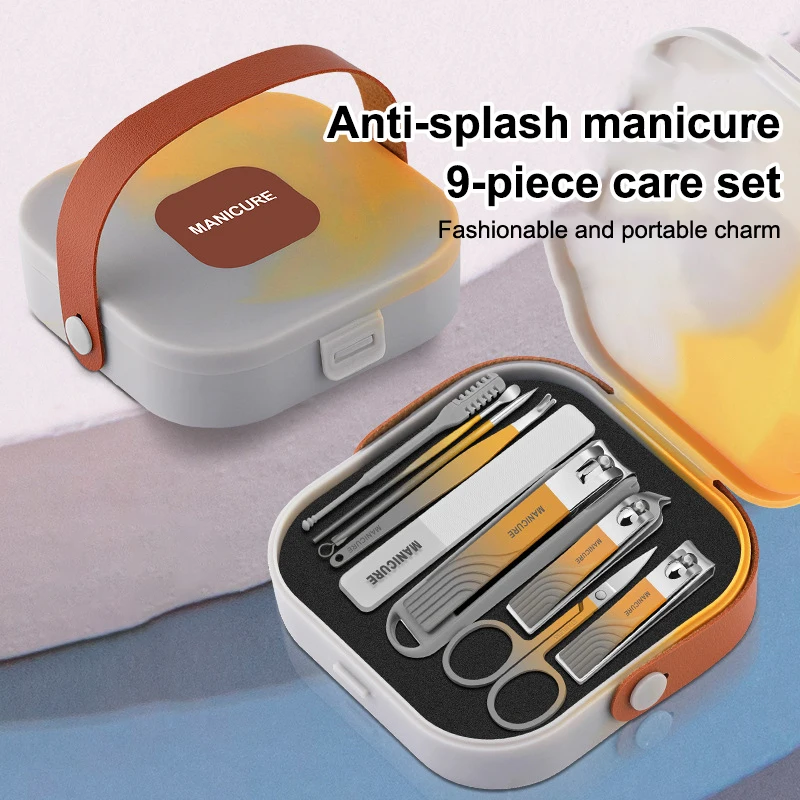 

1 комплект, набор кусачек для ногтей с защитой от брызг, рука об руку с маникюрными кусачками, маникюрные кусачки для ногтей, защитный инструмент, маникюрные наборы