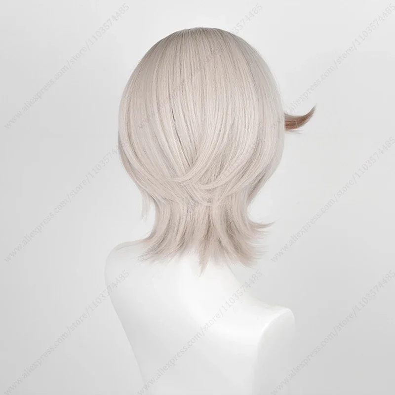 Fontaine Lyney Cosplay Wig 32cm Short Heat Resistant Synthetic Hair