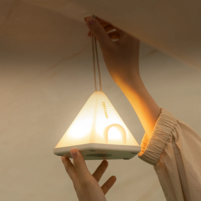 

Портативный мини-USB перезаряжаемый светодиодный ночник, новая уличная лампа для кемпинга с 6 режимами яркости, подвесной ремешок, современный дизайн