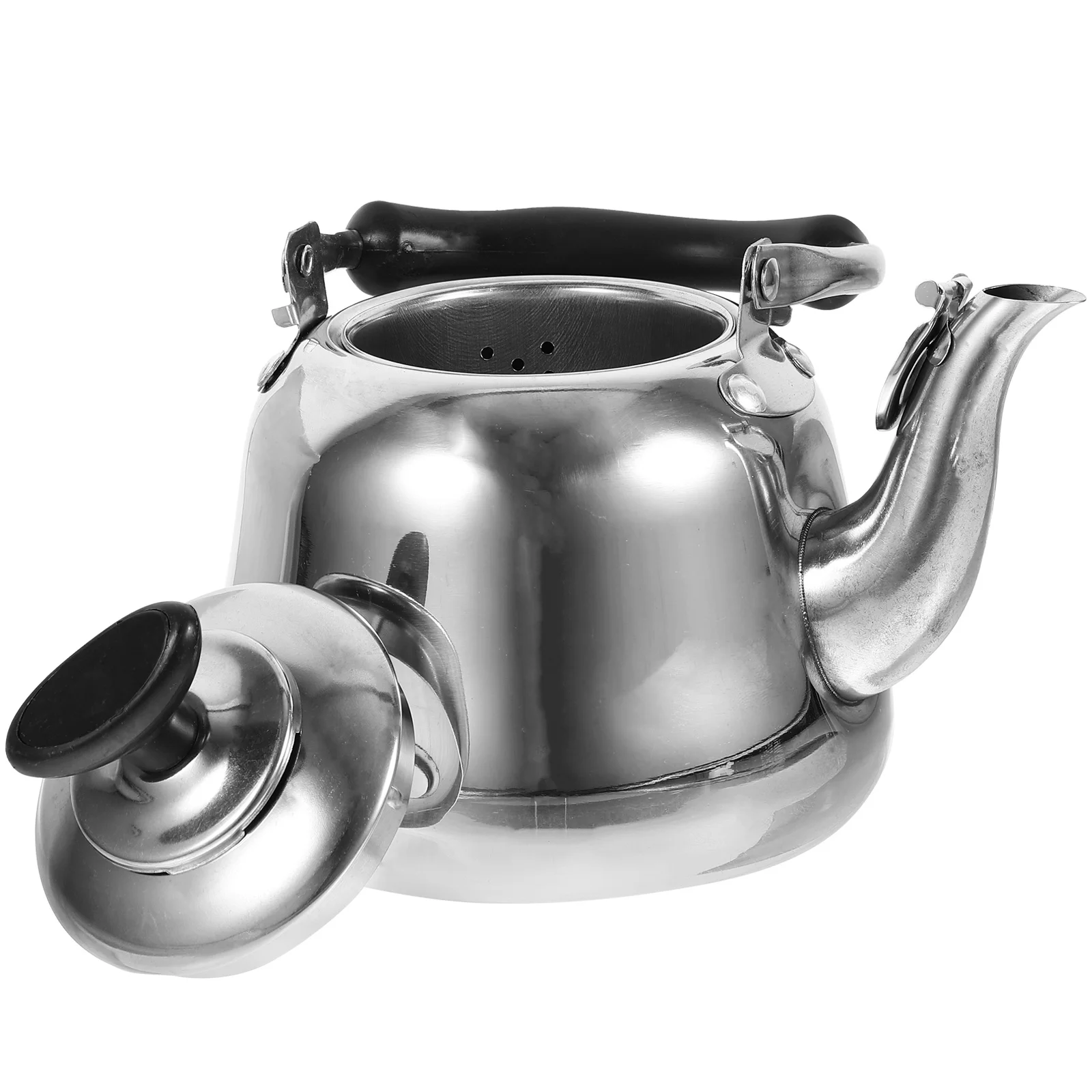 

Stovetop Whistling Stainless Steel Tea Kettle Food Grade High Capacity Easy Clean Wide Mouth Lid Fast Boil Water Kettle