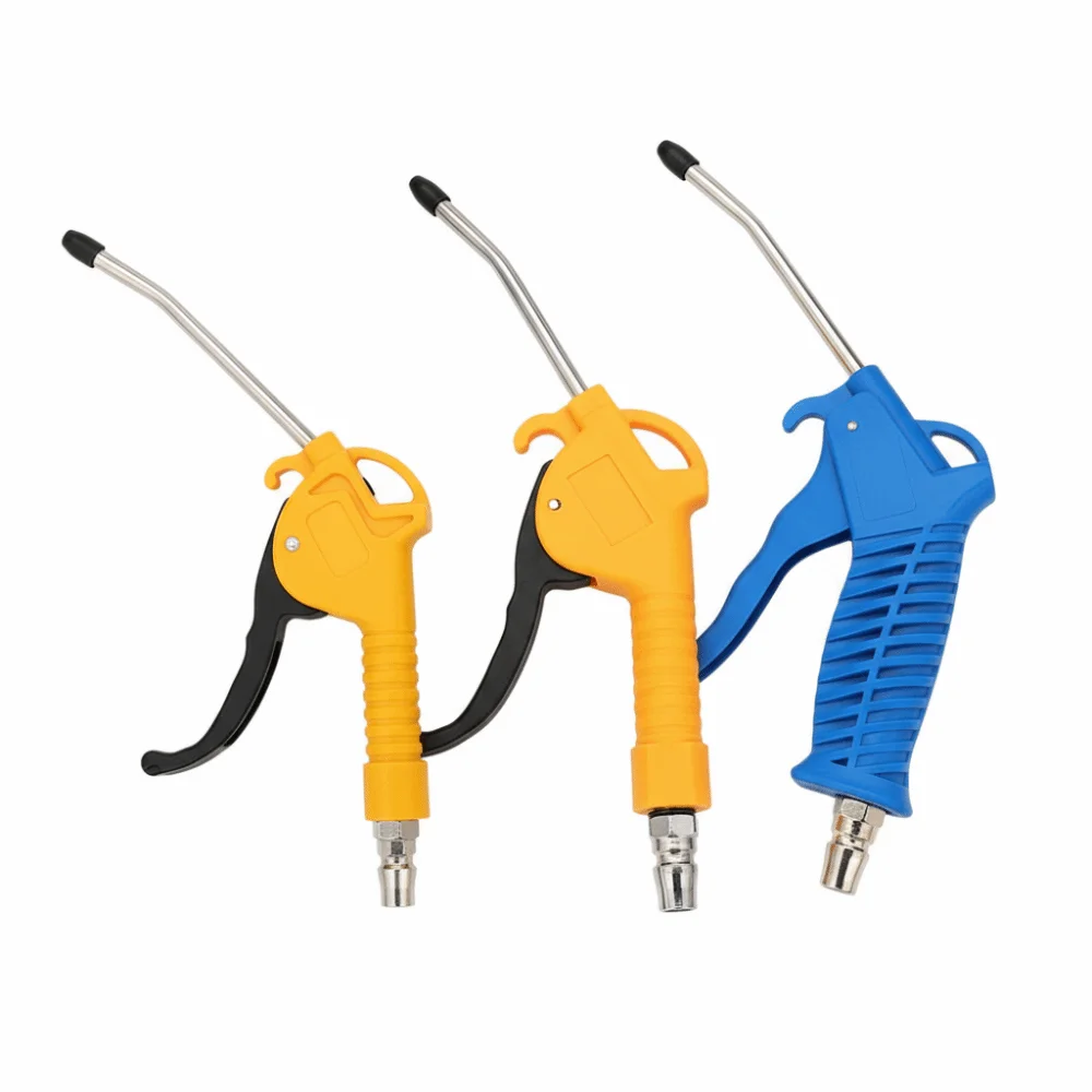 Angled Nozzle Air Blow Tool High Flow Bent Nozzle Compressor Tool Short Style Three Colors High Flow Air Blower