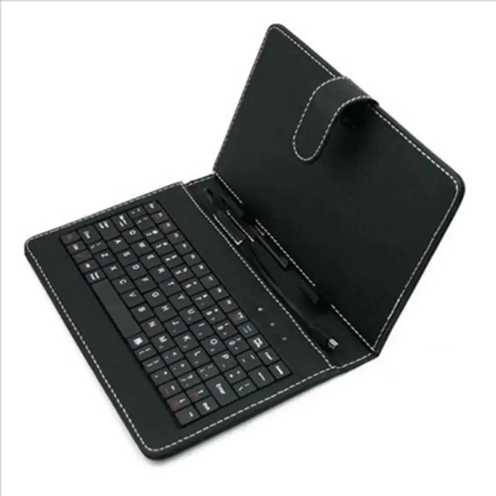 Universal 10.1 Inch Imitation Leather Case Cover with USB Keyboard for Android and Windows Tablets