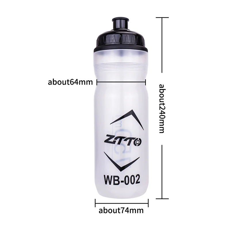 1pc 750ml transparenter Fahrrad kessel MTB Wasser flasche Fahrrad Getränke tasse pp PC Abdeckung – Detail 1