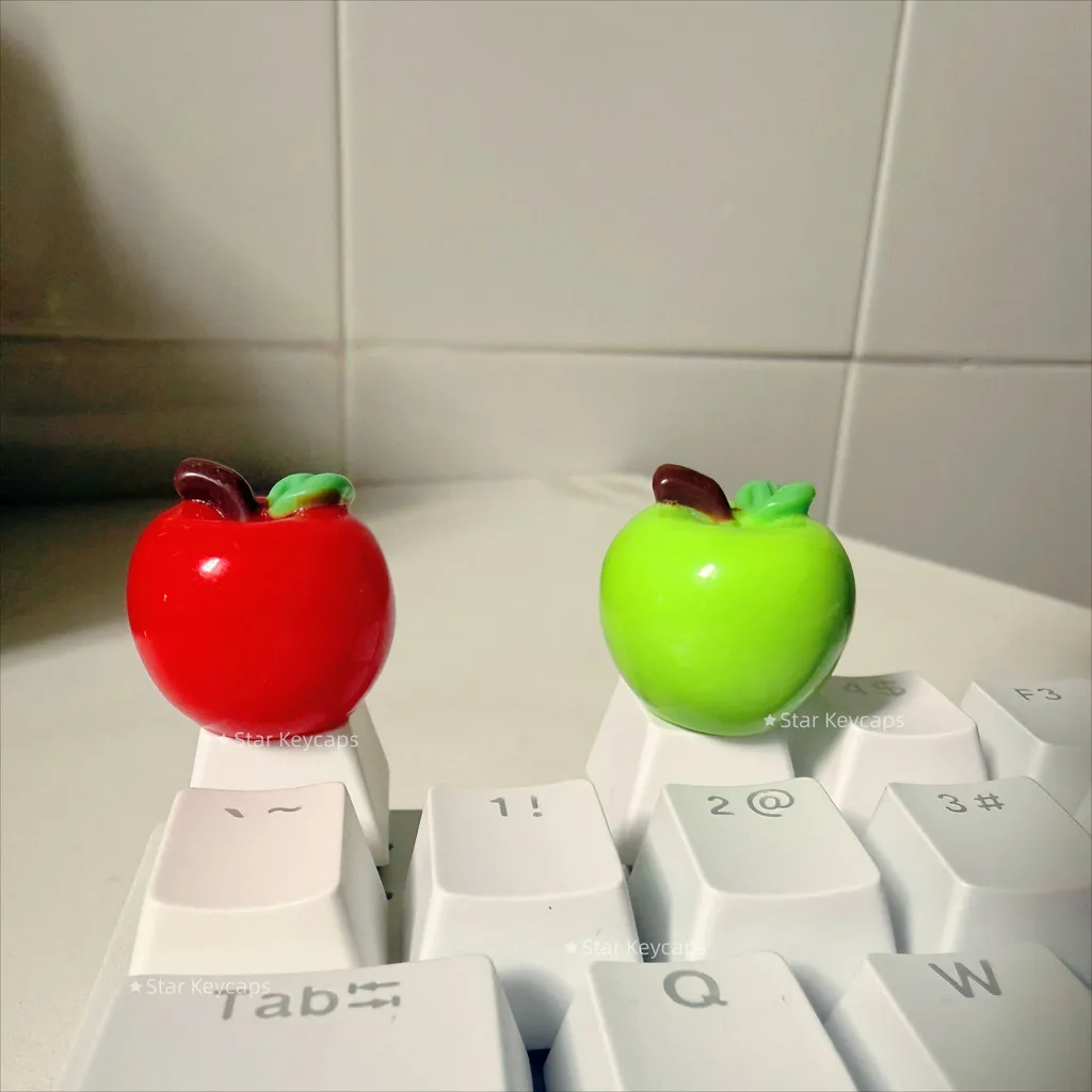 DIY Creative Apple Keycaps Collection for MX Gaming Mechanical Keyboard Replacement Keys Holiday Gifts Toys