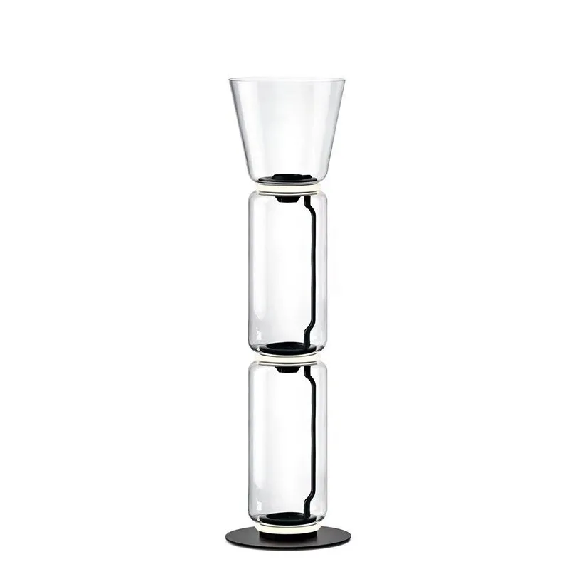 

Living room floor lamp, designer modern simple model room glass LED floor lamp