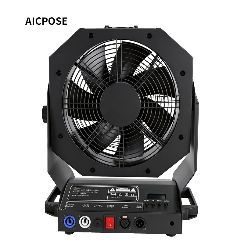aicpose Stage Fan 700w Stage Fan Professional Variable Speed ​​Remote Control for Disco DJ Equipment