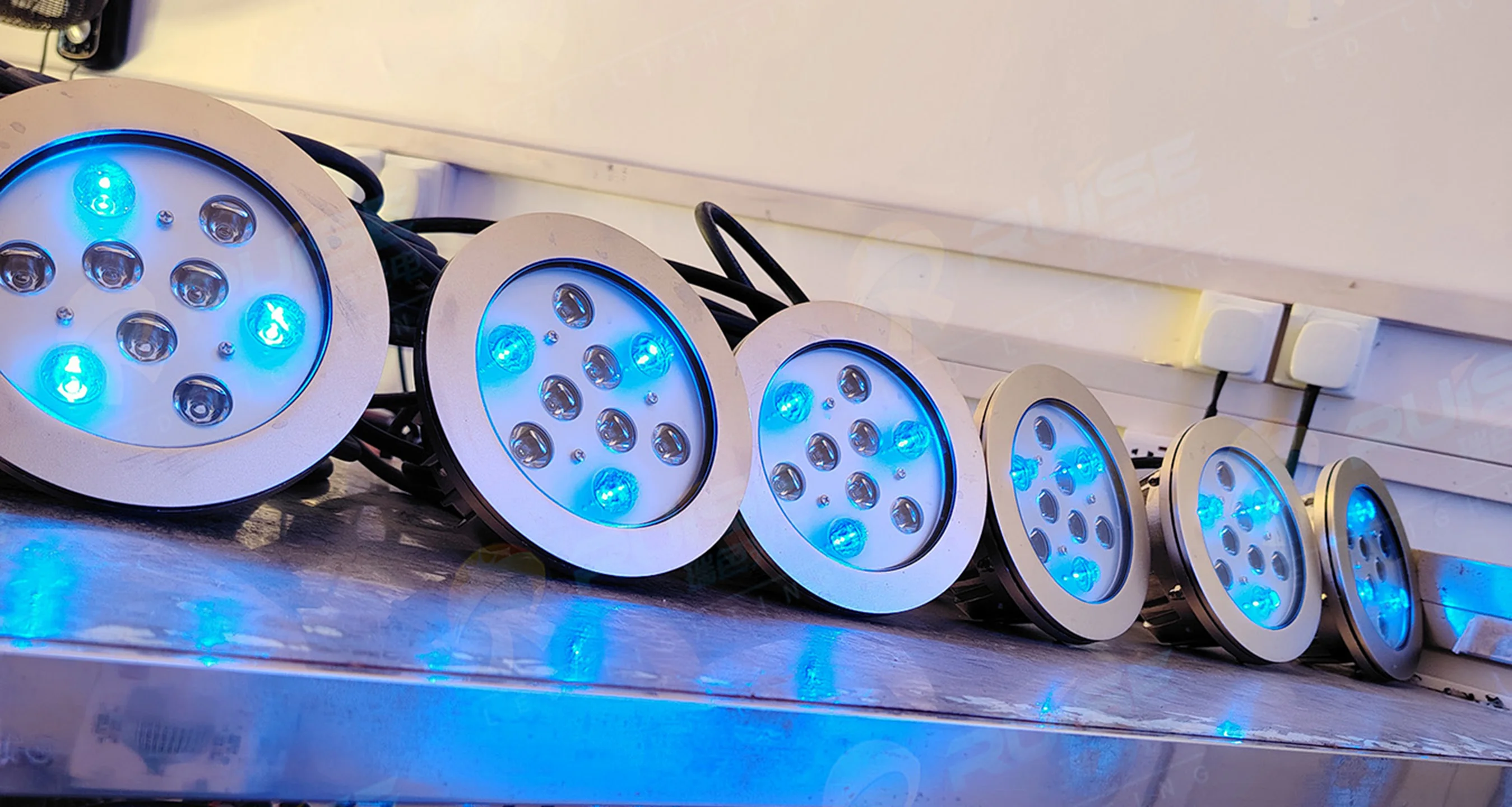 Outdoor IP68 Waterproof RGB Colorful Led High Power 24V 316L SS Garden Pool Landscape Stainless Steel Underwater Spot Light