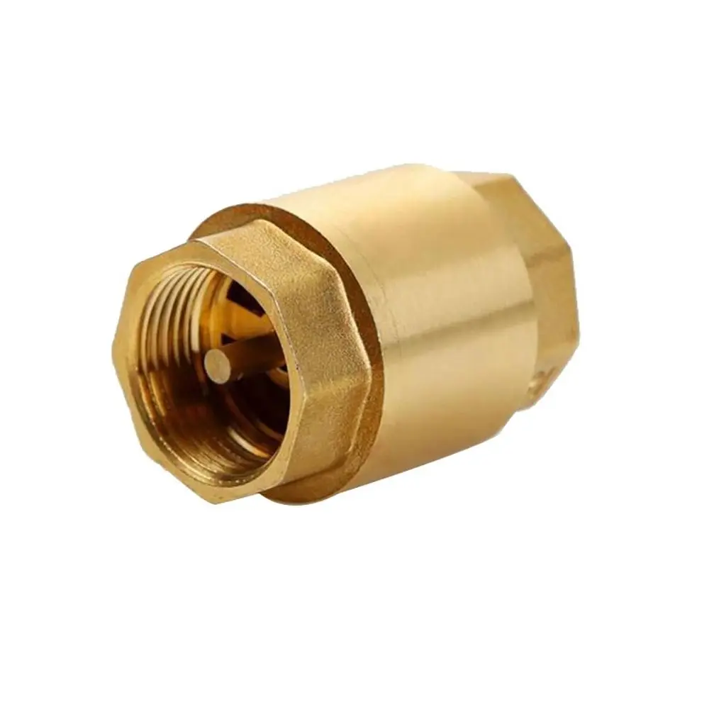 1Pcs Irrigation Aquarium System NPT Brass Check Valve Female Thread In-Line Spring One-Way Valve 1/2" 3/4" 1" 2" DN15 DN20 DN25