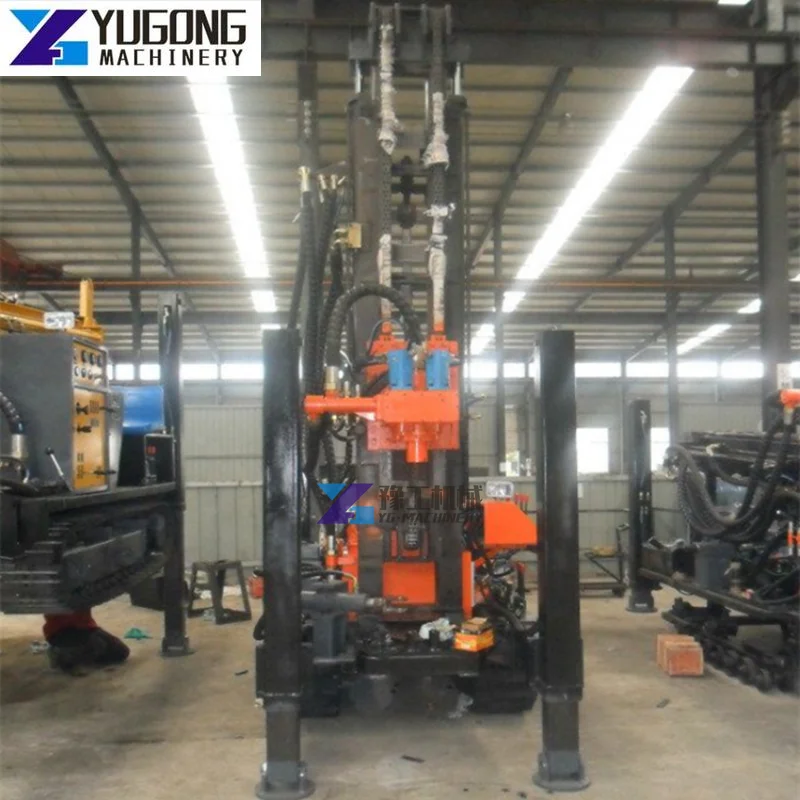 Factory Diesel Wheel Hydraulic Type Deep Drilling Rig for Water Well Factory Portable Crawler Water Well Drilling Rig Machine