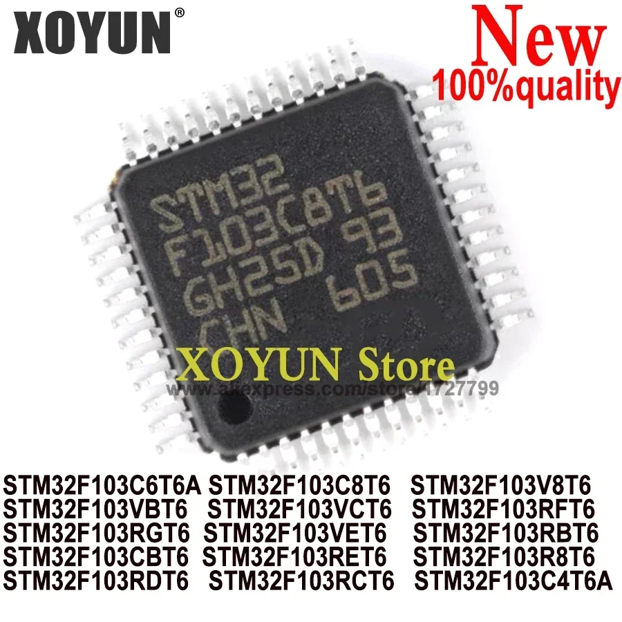 STM32F103C6T6A STM32F103C8T6 STM32F103RFT6 STM32F103RGT6 STM32F103RBT6 STM32F103CBT6 STM32F103RET6 STM32F103RDT6 STM32F103RCT6