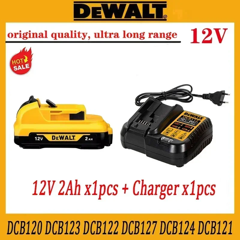 Батарея Dewalt 12 В, литий-ионная аккумуляторная батарея 2 Ач, DCB120 DCB123 DCB125 DCB124 DCB122 Батареи для инструментов Батарея Dewalt 12 В, литий-ионная аккумуляторная батарея 2 Ач, DCB120 DCB123 DCB125 DCB124 DCB122 Батареи для инструментов