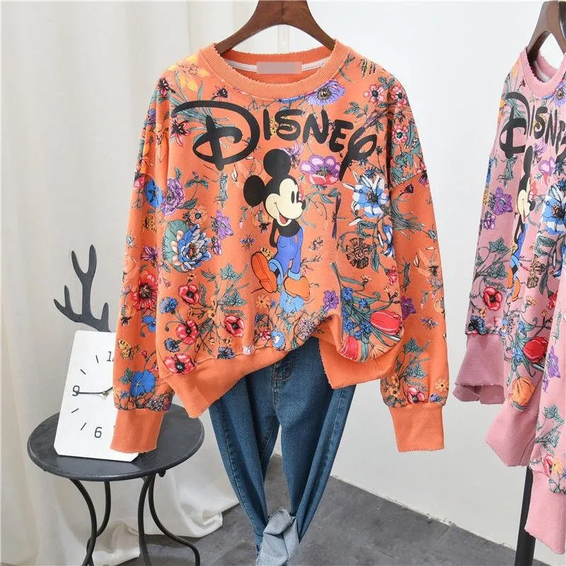 Spring Women Hoodies Cartoon Korean Style Autumn Spring Sweatshirts Long Sleeve Clothes Harajuku Hoodies Casual Woman clothing