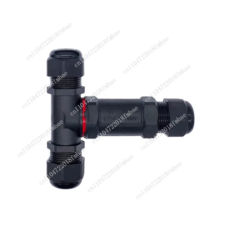 cable wire gland sleeve connector T branch T-type quick tee connectors IP68 waterproof connector 2/3/4/5pin
