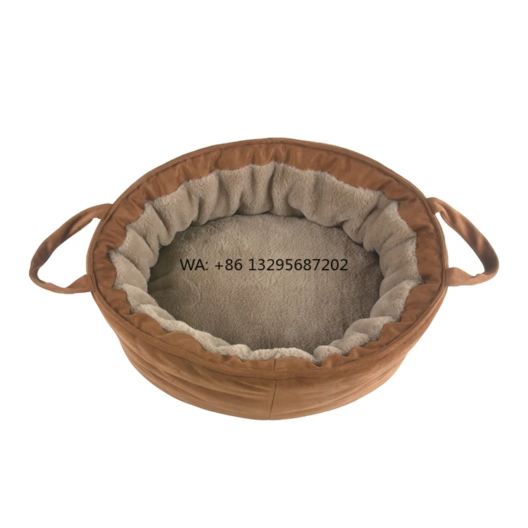 

Leading Pet Supplier Jema Custom Luxury Dog Nest Bed Soft Fleece and Suede Modern Pet Dog Cat Carrier Bag