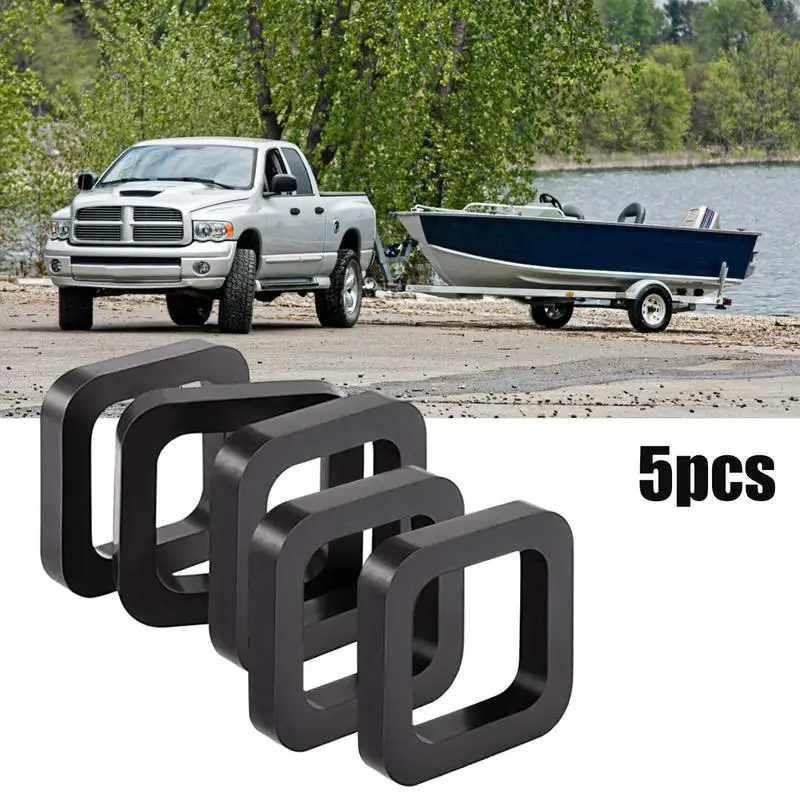 Noise Reduction Pads, engrossado Receptor Silencer Pad Set, redução de ruído, Trailer Hitch Receivers, 2 ", 5 pcs