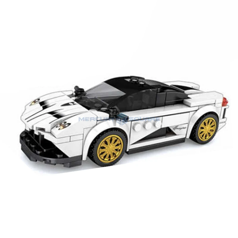 Famous Car Huayra Model Building Blocks Hypercar Racing Car MOC Limousine High Tech Small Size Vehicle Bricks Toy Kids Boys Gift