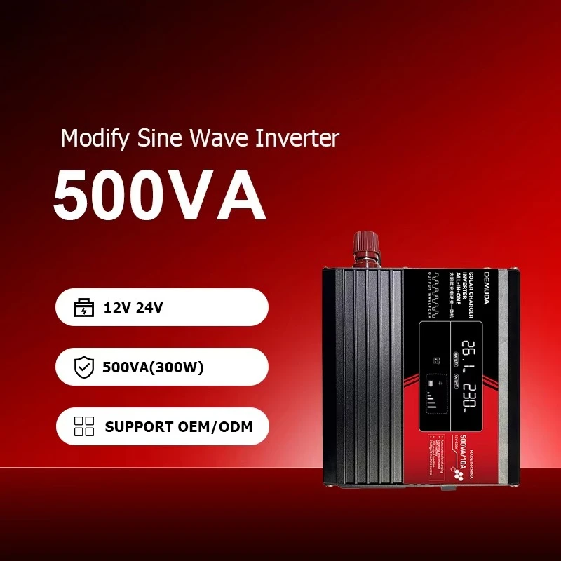 

3 in 1 Off Grid Solar Mppt Inverter Charger 500va 1000va 1500va Dc to Ac Power Inverter with Battery Charger