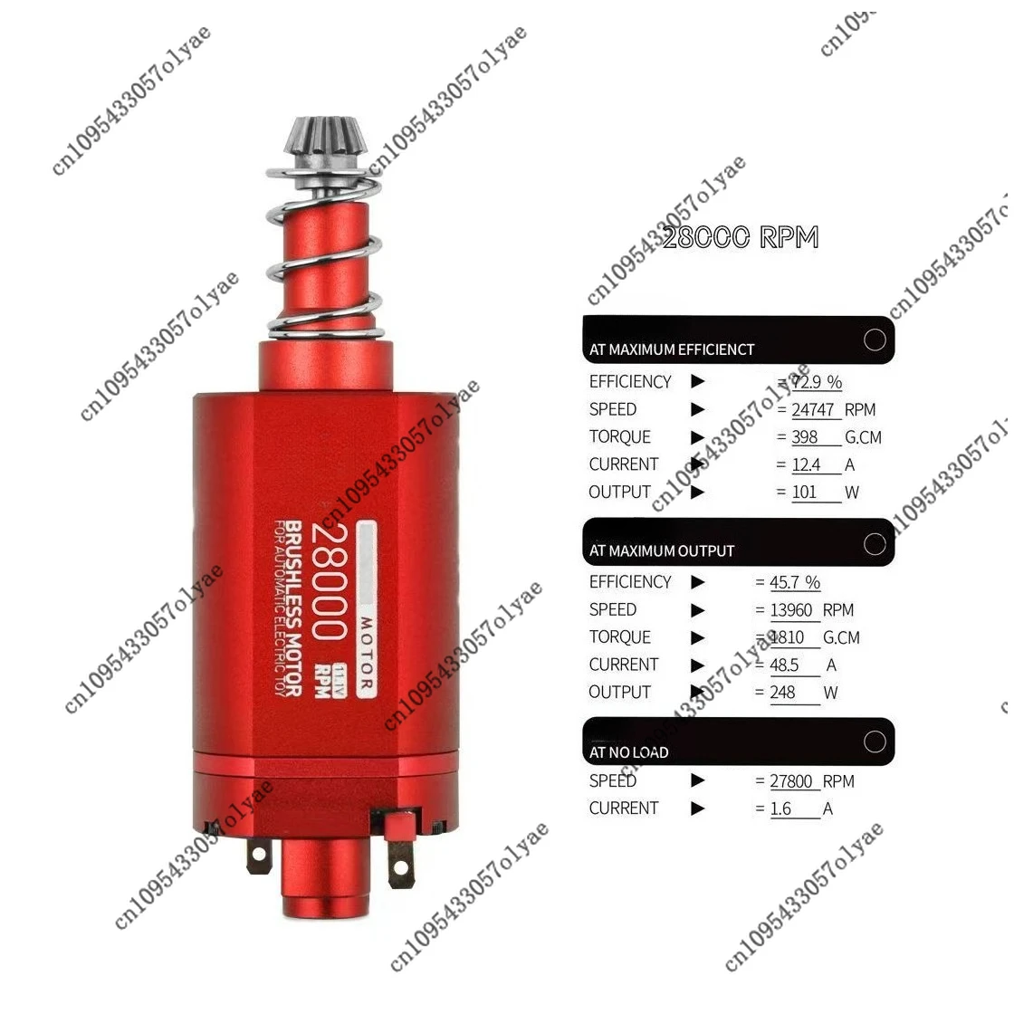 11,1V Langschaftmotor Bürstenloser Motor Einsteigermodell Hochdrehmoment Hochgeschwindigkeits-480-Langschaftmotor – Detail 3