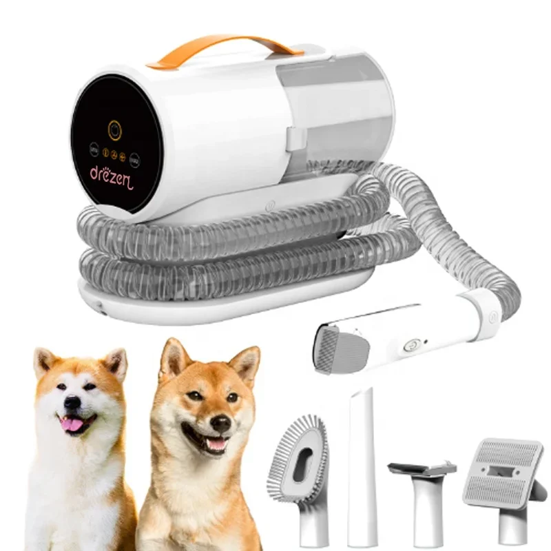 Factory Wholesale Electric Pet Grooming Vacuum Cleaner Kit Dog & Cat Hair Removal Tool for Pet Cleaning