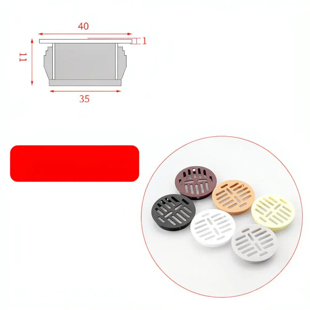 Cabinet Air Vent Grill Ventilation Mesh Round Plastic For Furniture Wardrobe Closet Shoe Cabinet Breathable Hole Insert Plug