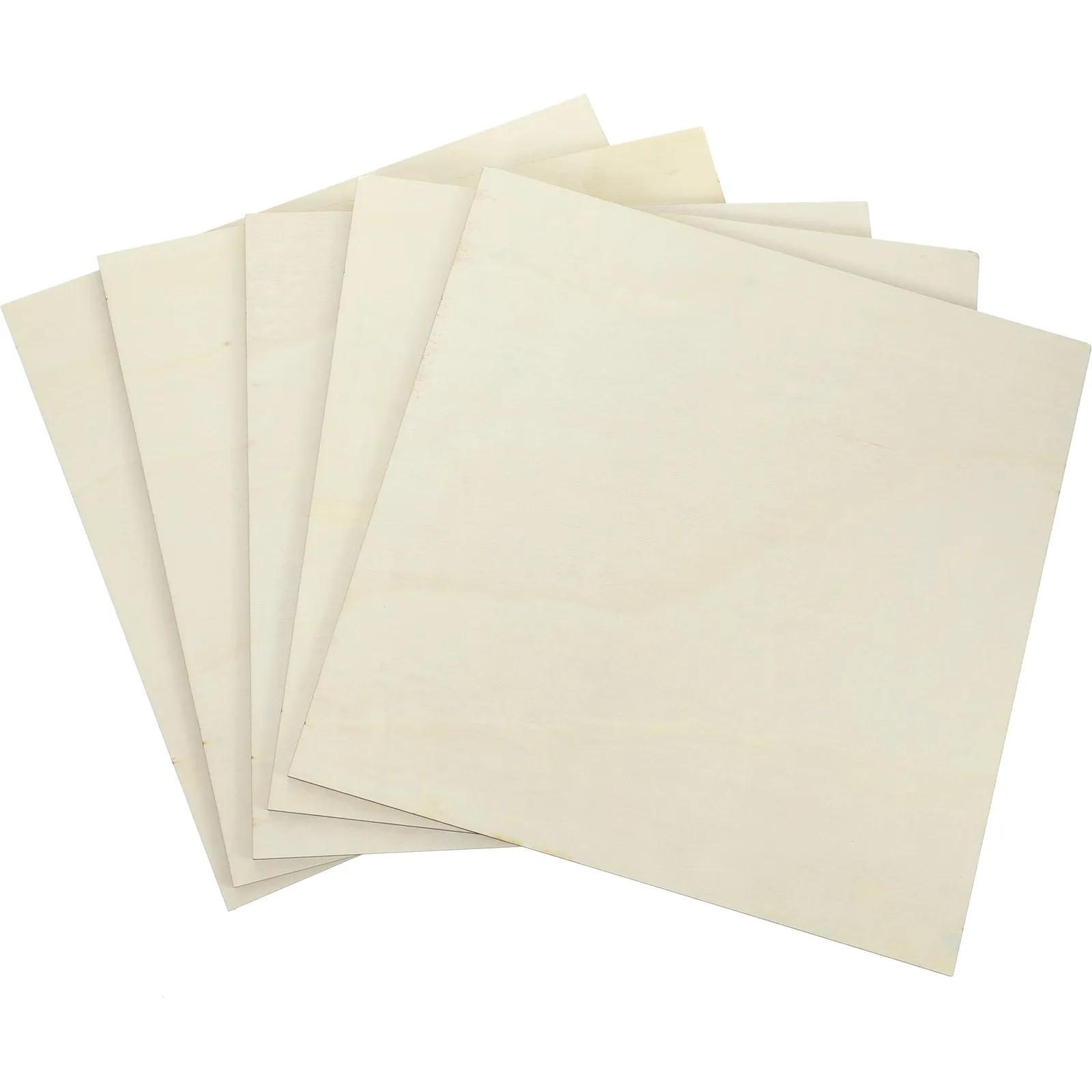 

5Pcs Wooden Sheets DIY Blank Unfinished Wood Craft Pieces for Engraving Painting Graffiti Home Decor Wooden Plaques Craft Blanks