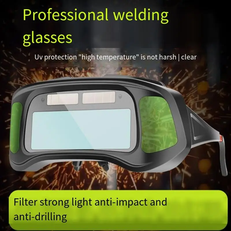 Imagem -04 - Auto Escurecimento Welding Goggles Proteção uv Proteção Ocular Solar Powered Óculos de Segurança