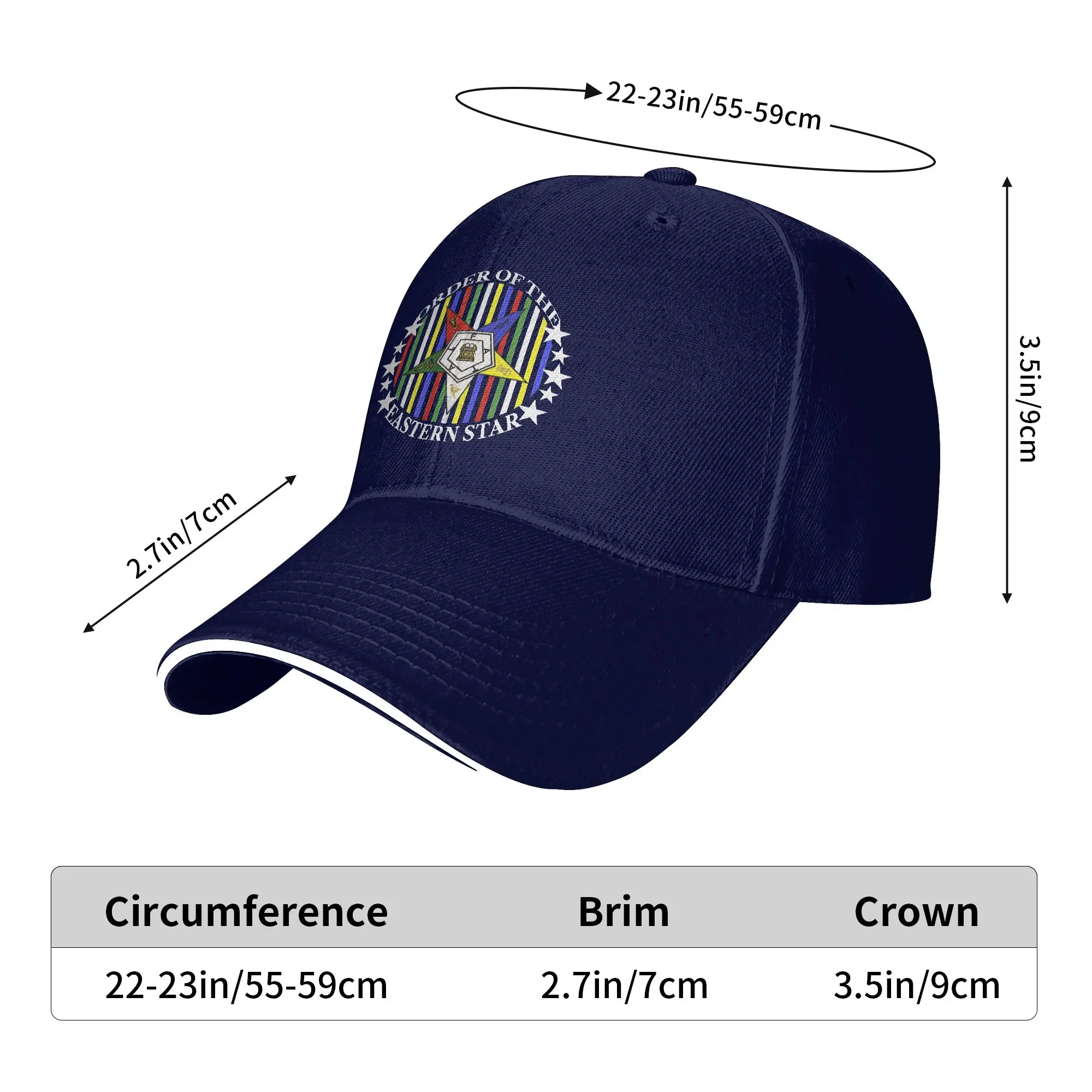OES Order Of The Eastern Star Hunting Camping Hip Hop Hats For Couple Women Sun  Fashion Baseball Caps