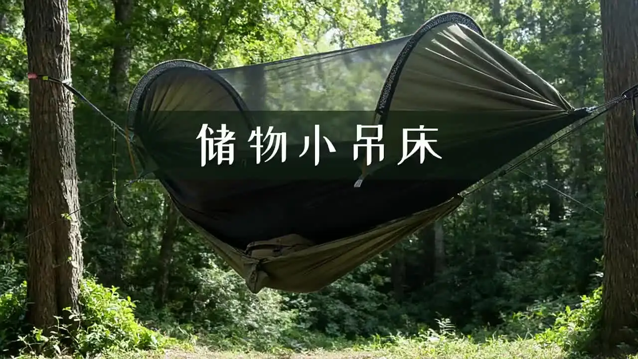 2025年新型 アウトドア収納 小型ハンモック ポータブル キャンプ 旅行 ガーデン 自然 ハイキング 衣類 靴 備品 小型ハンモック