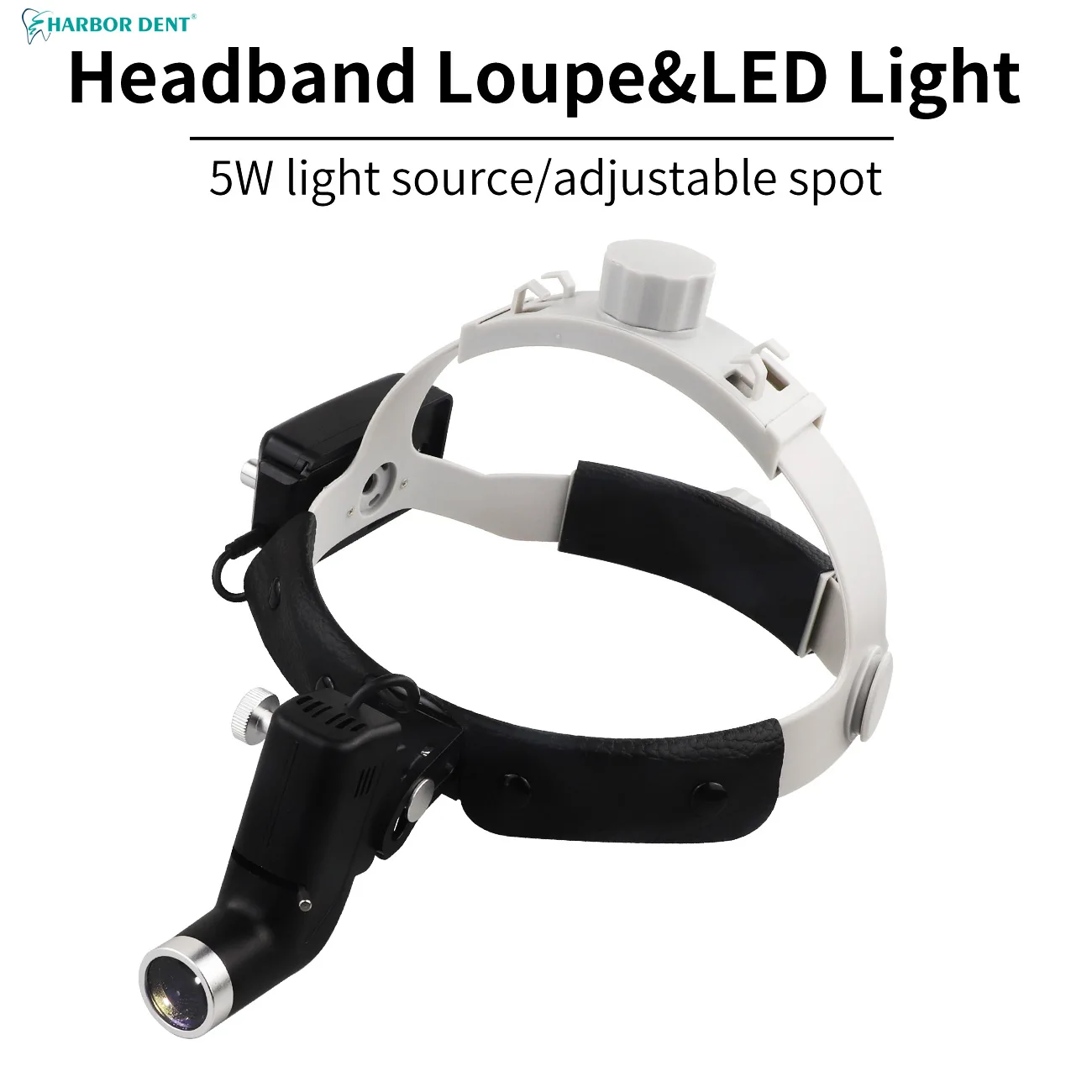 

Dental 5W LED Head Light Lamp For Binocular Loupes Brightness Spot Ajustable Dental Lab Headlamp Surgical Headlight equiment