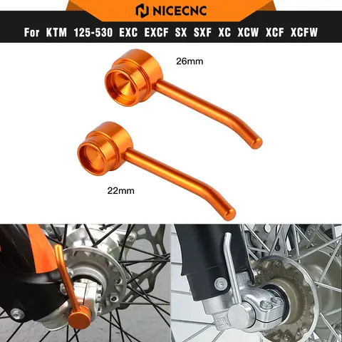 NICECNC For KTM EXC 300 22/26mm Front Wheel Axle Pull Handle Removal Tool For KTM EXCF 350 XC 125 XCF 400 XCW 530 SX 250 SXF 450