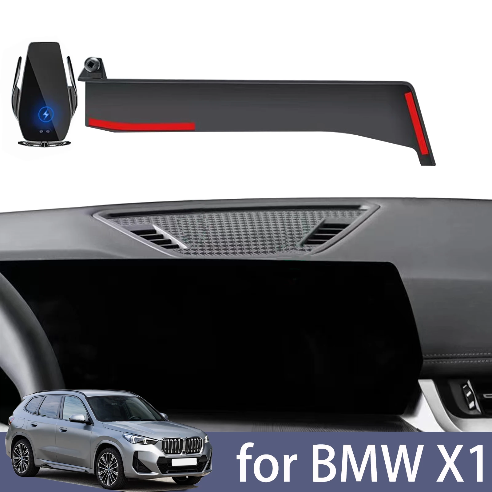 

Автомобильный держатель для телефона для BMW X1 IX1 2022 2023 2024 X2 IX2, экран навигационного кронштейна, Магнитный Новый энергетический беспроводной зарядный стеллаж