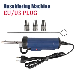 Otário estanho automático com 3 bocal de sucção, ADT03, vácuo elétrico portátil solda remover bomba, máquina desoldering, UE e EUA Plug