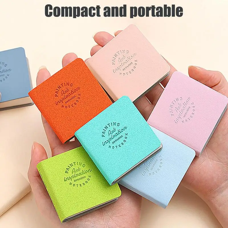 3Pcs Small Sketch Book Mini Drawing Book Square Watercolor Sketchbook Thick Paper Business Notebook 2x2in Pocket Art Sketchbook