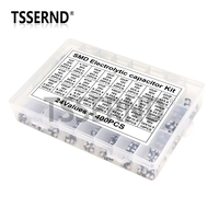 400pcs SMD Aluminum Electrolytic Capacitor Assortment Kit 24Values 1UF-1000UF 6.3V-50V Capacitance Sample Set with box