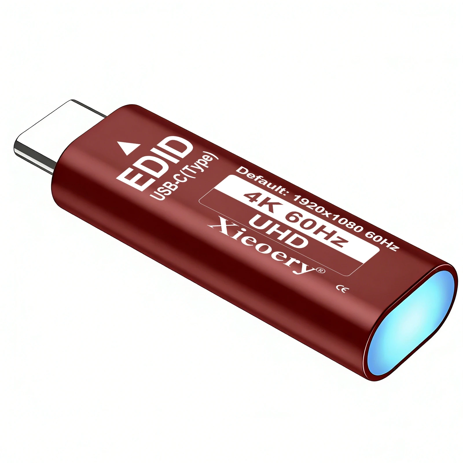 USB-C Dummy Plug EDID Emulator (1080p60Hz Default, 2K/4K Compatible) – Type-C Headless Ghost Display Adapter for Virtual Monitor