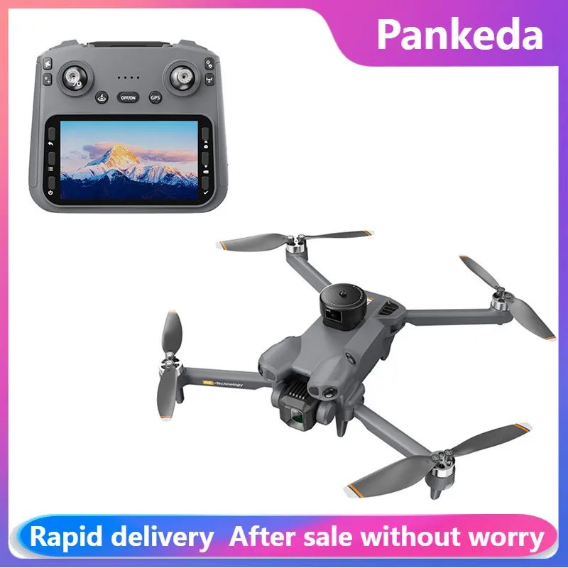 NEW AE51 Drone Brushless with Obstacle Avoidance, 4K HD Aerial Photography Quadcopter with Large Screen Remote Control Gift toys