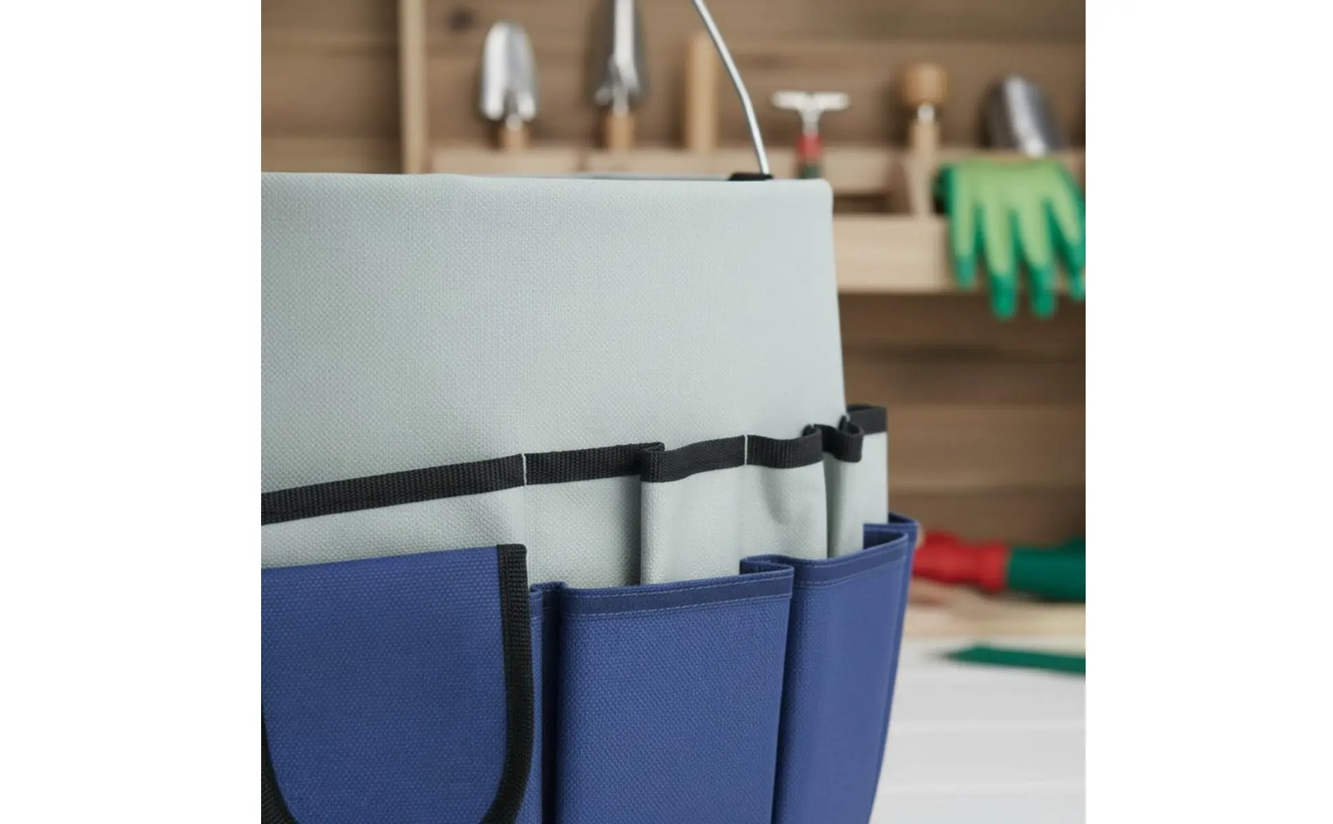 Gardening Tool Tote Large Capacity Multi-Pocket Tool Organizer Canvas Container Bag Waterproof Sturdy-Duty for Construction Site