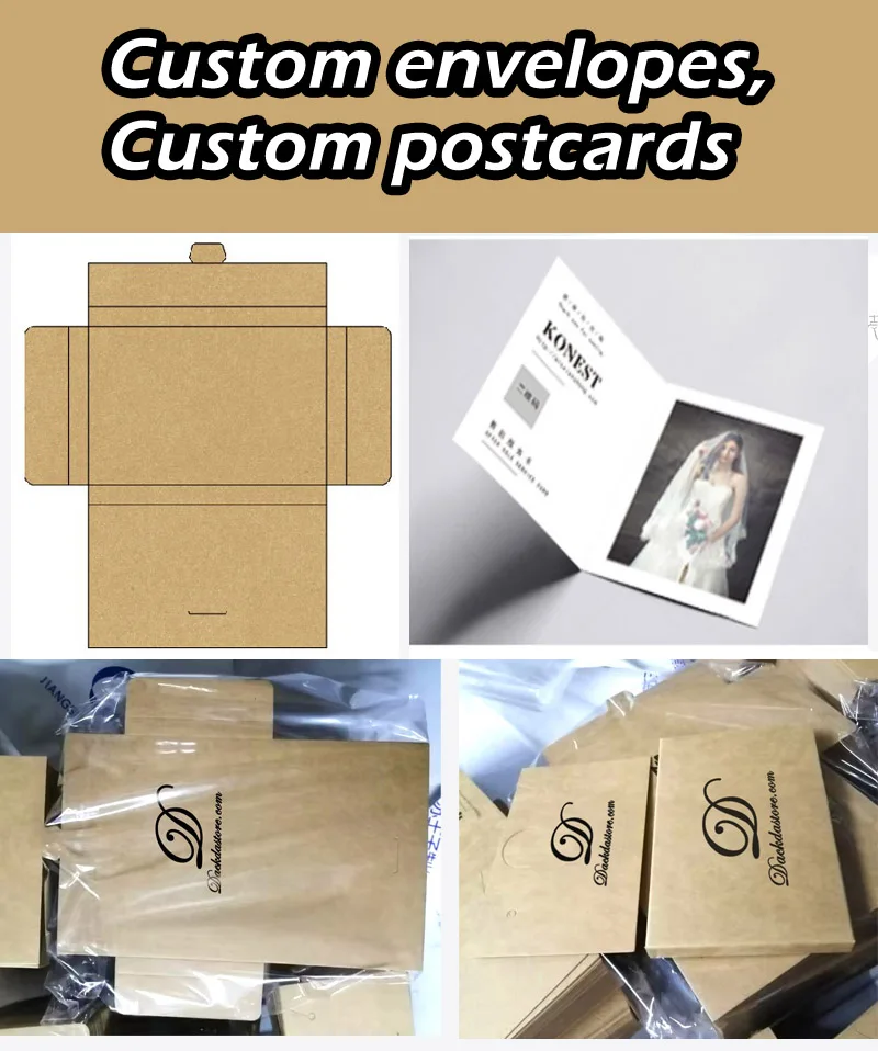 Personal custom envelopes, postcards custom paper Card Matte Paperboard Card paper