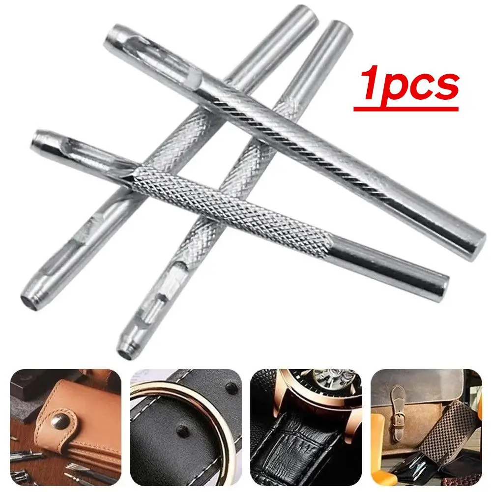1pcs Belt Hole Punchers Leather Round Hole Punch Kit Belt Watch Band Hollow Galvanized Hand DIY Tools 2.5/3/3.5/4mm