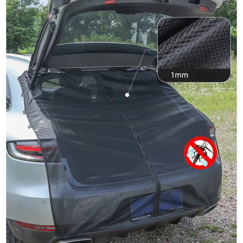 Insect-Proof Mesh Car Trunk Net SUV Off-Road Vehicle Tailgate Mosquito-Proof Camping Net