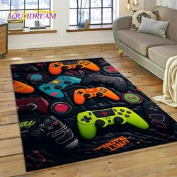 Retro Gamepad Games Console Game Jongen Cartoon Tapijt Tapijt Tapijt Voor Slaapkamer Woonkamer Bank Decoratie, Kinderen Groot Decor Vloermat