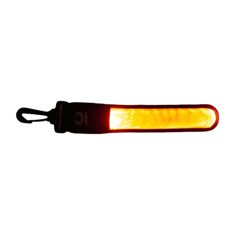 Compacts Battery Operated Safety LED Light Up Reflective Pendant Strap for Bags Backpacks Bikes Low Light Environment C7AC