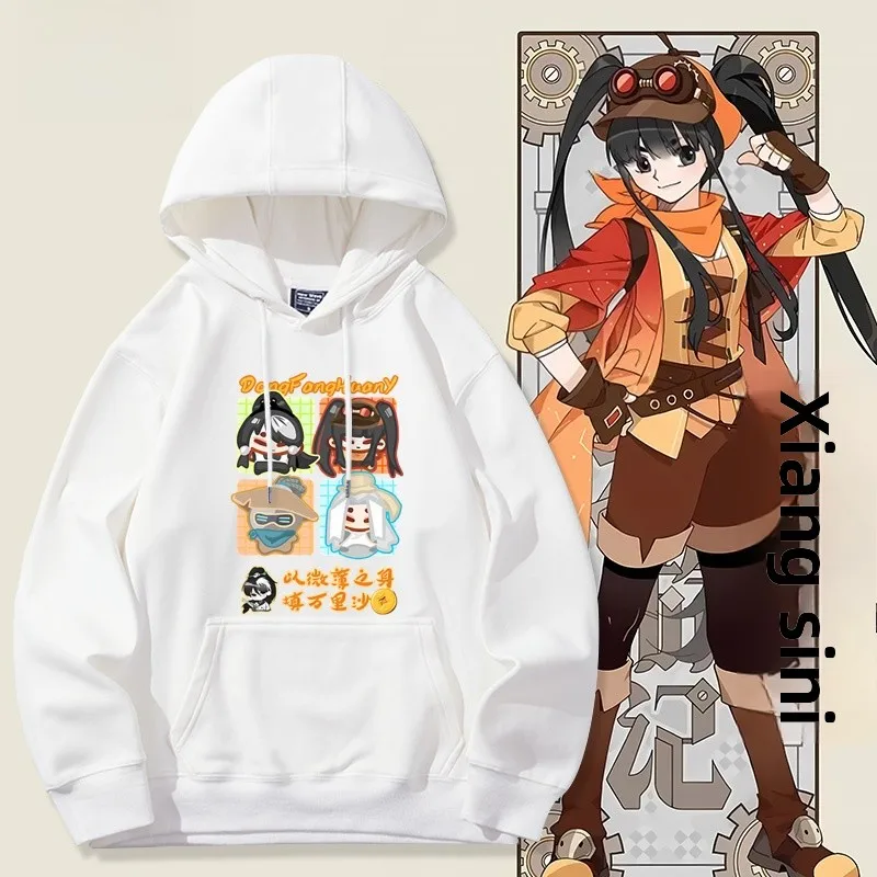 

Dorothy Oriental Cartoon Sweatirt ex Long Sve Hoodie Comfortable Cotton Polyester Blend Casual Wear for Autumn Winter