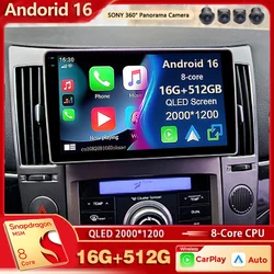 Android 16 For Hyundai Veracruz ix55 2006-2015 2K QLED Android Car Radio Multimedia Video Player GPS Stereo CarPlay 4G Head Unit